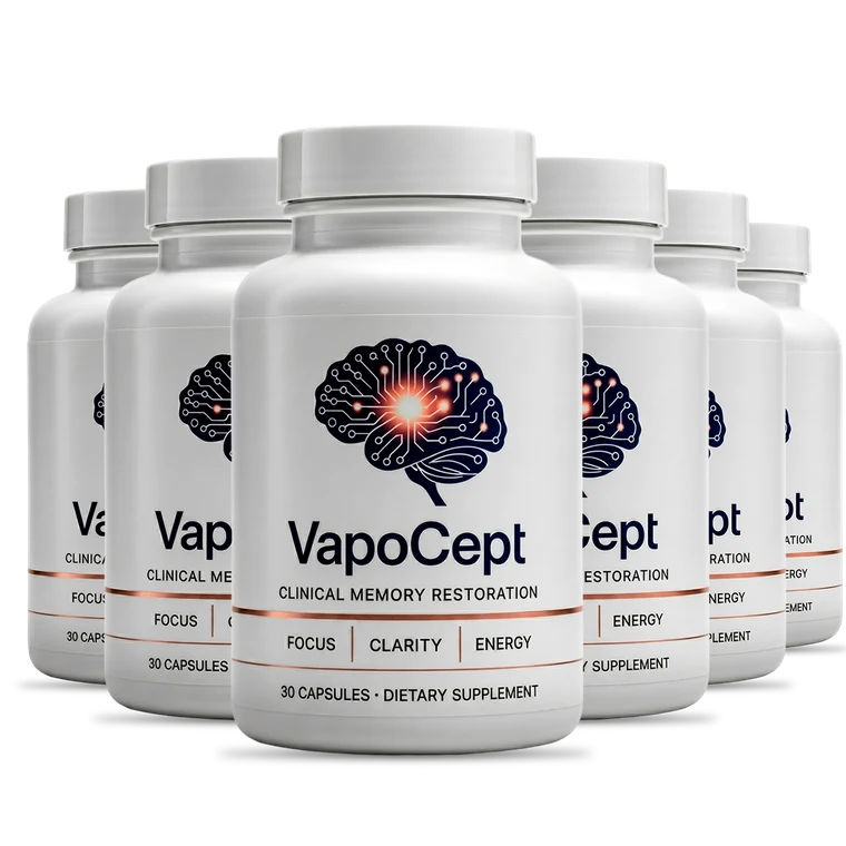 What is VapoCept — 6-bottle package of VapoCept cognitive support capsules, 180-day supply